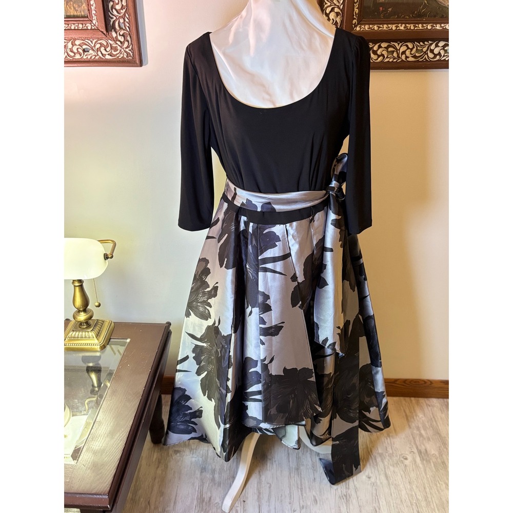 Vintage R&M Richards 10-12 Fit Hi‎ Low Flare Dress Party festival cruise dress - Picture 5 of 15